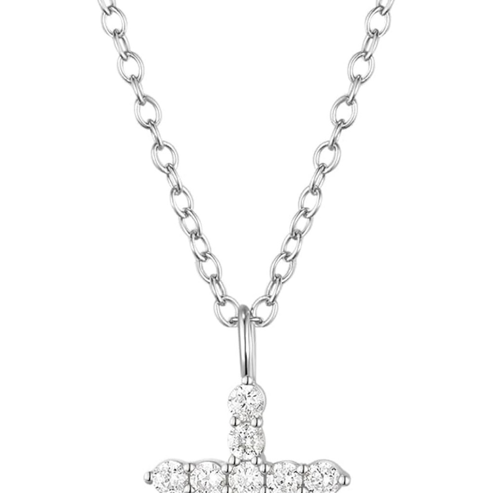 925 Sterling Silver Cross Necklaces for Women - Picture 2 of 12